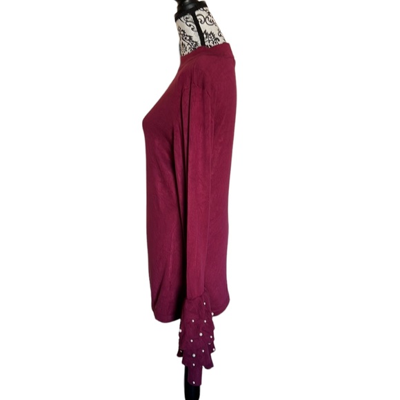 Venus Long Sleeved Cranberry Sweater - Picture 3 of 6